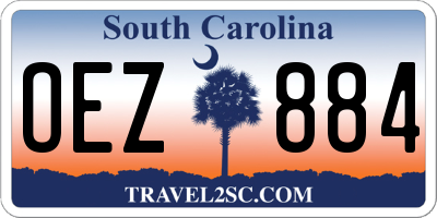 SC license plate OEZ884