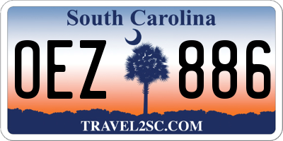 SC license plate OEZ886