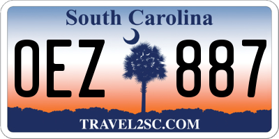 SC license plate OEZ887