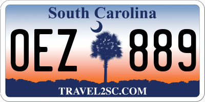 SC license plate OEZ889