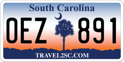 SC license plate OEZ891