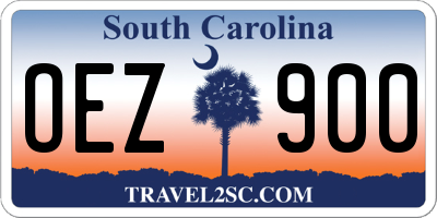 SC license plate OEZ900