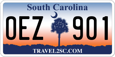 SC license plate OEZ901
