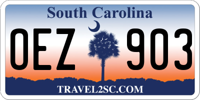 SC license plate OEZ903