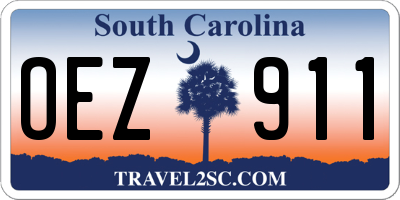 SC license plate OEZ911