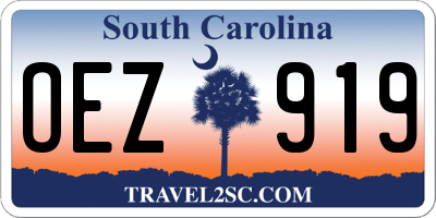 SC license plate OEZ919