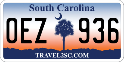 SC license plate OEZ936
