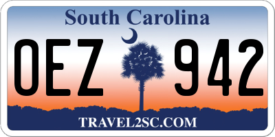 SC license plate OEZ942