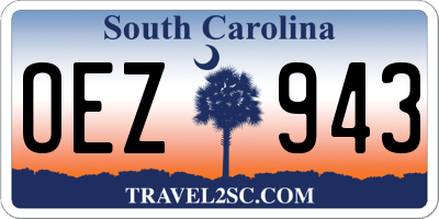 SC license plate OEZ943