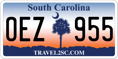 SC license plate OEZ955