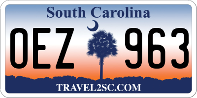 SC license plate OEZ963