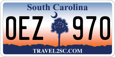 SC license plate OEZ970
