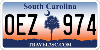 SC license plate OEZ974