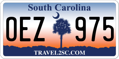 SC license plate OEZ975