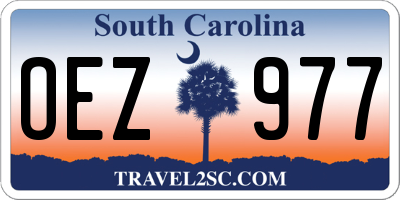 SC license plate OEZ977