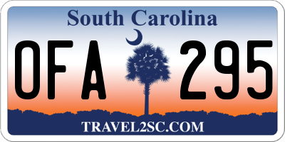 SC license plate OFA295