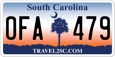 SC license plate OFA479