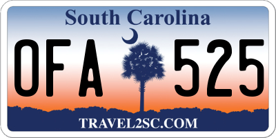 SC license plate OFA525