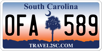 SC license plate OFA589
