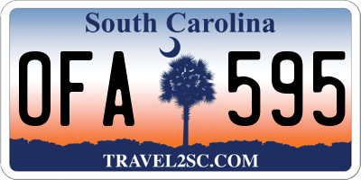 SC license plate OFA595