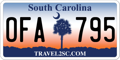 SC license plate OFA795
