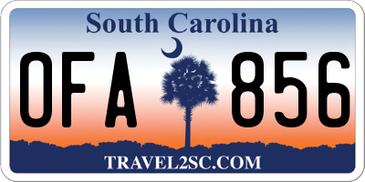 SC license plate OFA856