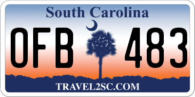 SC license plate OFB483