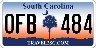 SC license plate OFB484