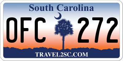 SC license plate OFC272