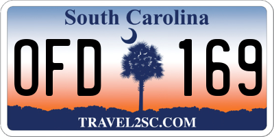 SC license plate OFD169