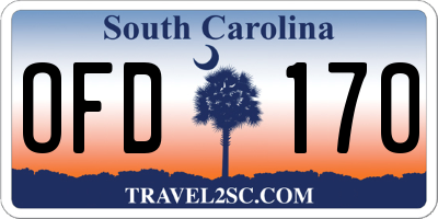 SC license plate OFD170