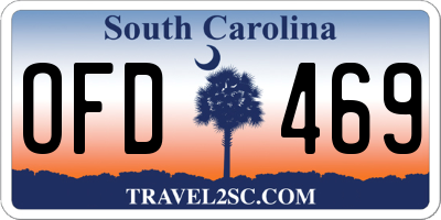 SC license plate OFD469