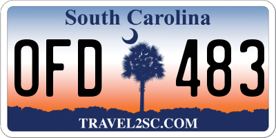 SC license plate OFD483