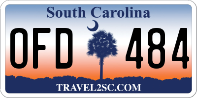 SC license plate OFD484