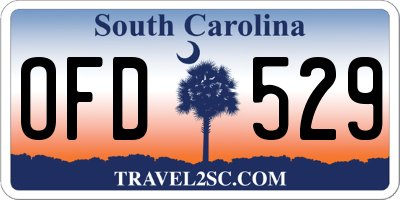 SC license plate OFD529