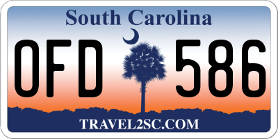 SC license plate OFD586