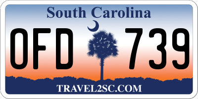 SC license plate OFD739