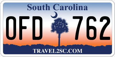 SC license plate OFD762
