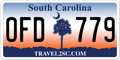 SC license plate OFD779