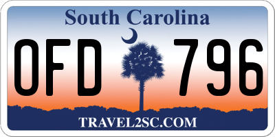 SC license plate OFD796