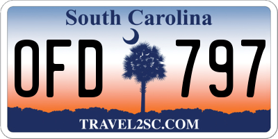 SC license plate OFD797