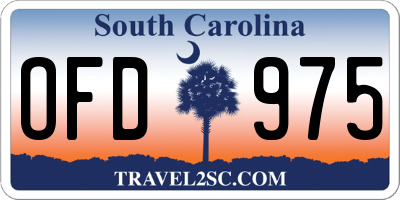 SC license plate OFD975