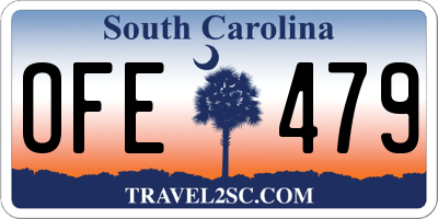SC license plate OFE479