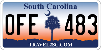 SC license plate OFE483