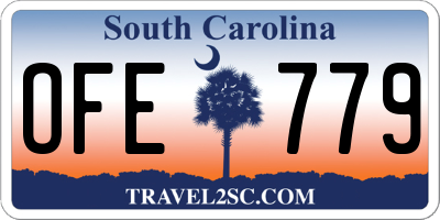SC license plate OFE779