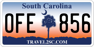 SC license plate OFE856
