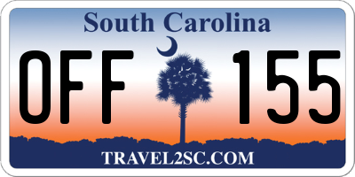SC license plate OFF155