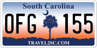SC license plate OFG155