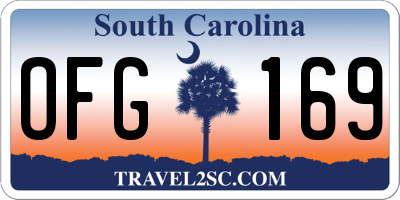 SC license plate OFG169