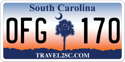SC license plate OFG170